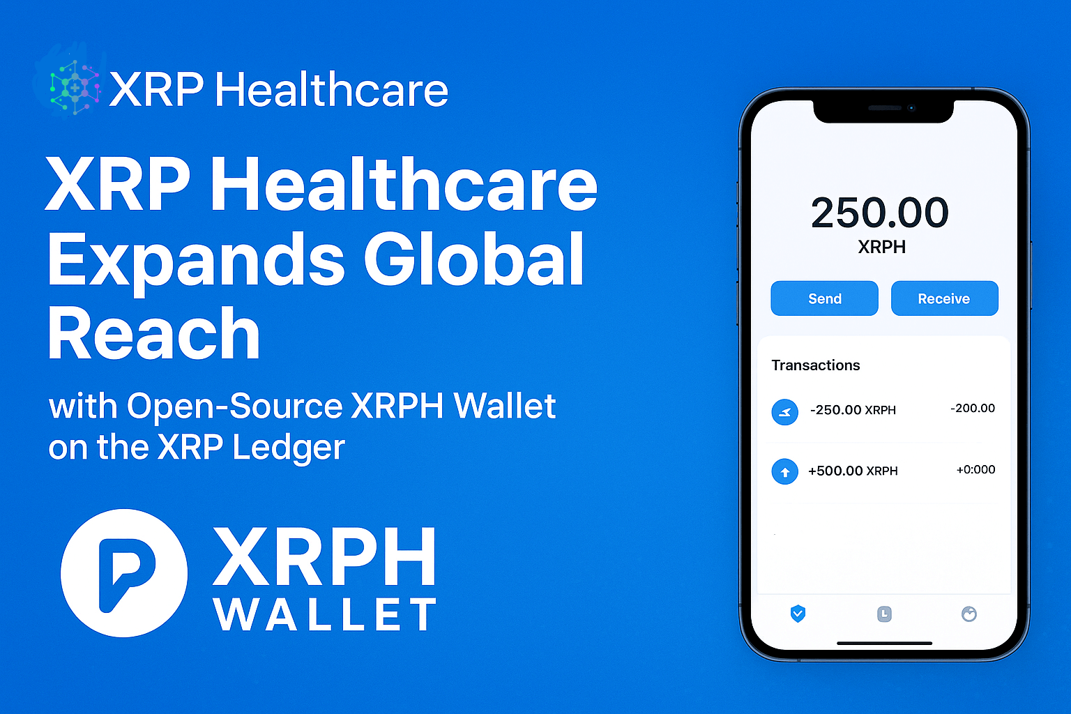 XRP Healthcare Expands Global Reach with Open Source XRPH Wallet on the XRP Ledger