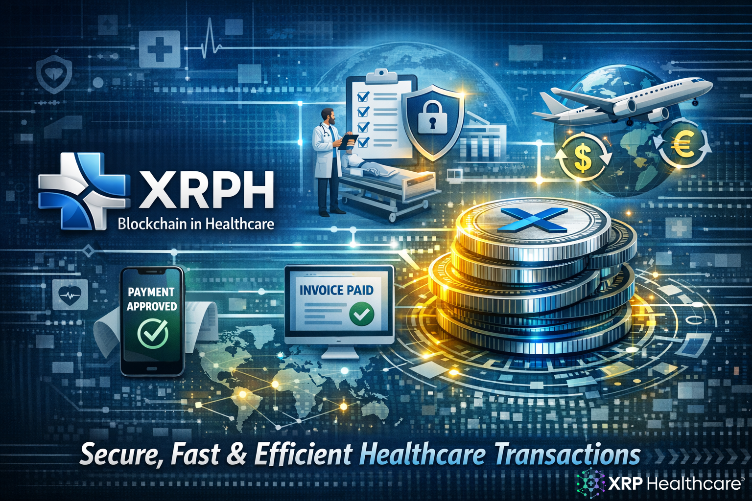 XRPH blockchain medical transactions
